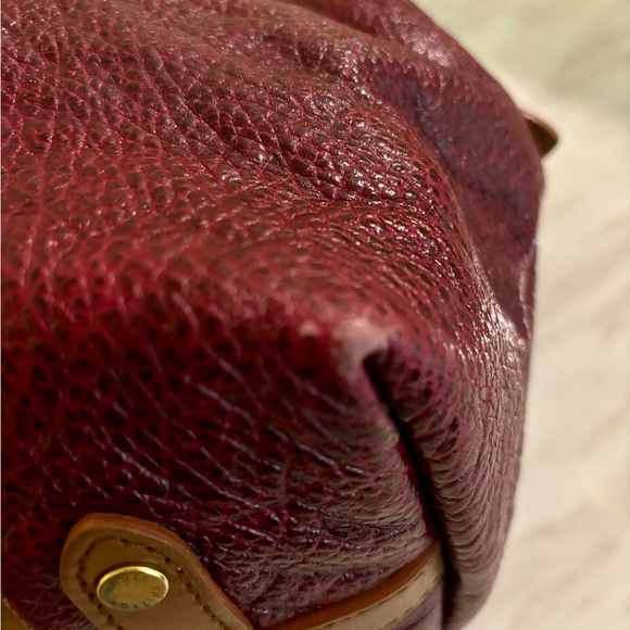 LOUIS VUITTON MAKES NOGRAM STRIPES MEDIUM BAG BORDEAUX - Picture 5 of 13